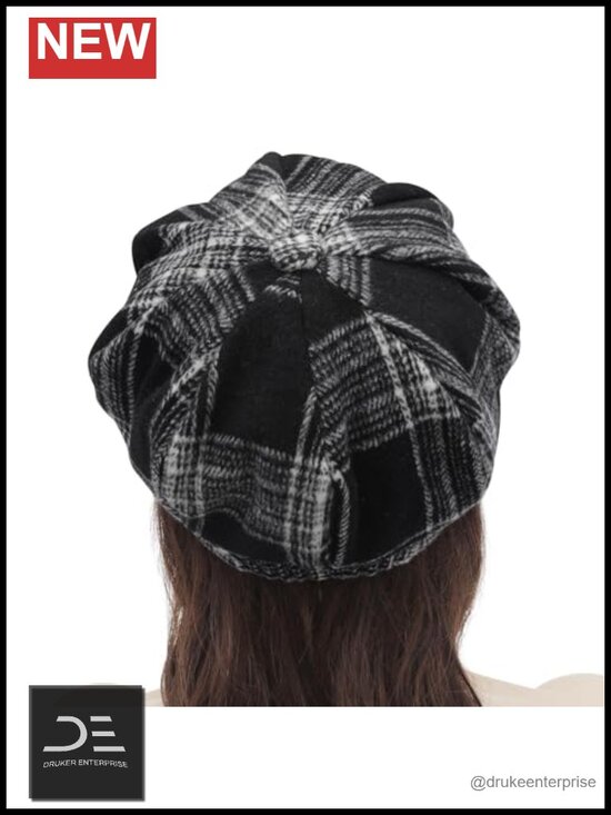 Womens Classic Newsboy Cap 8 Panel Gatsby Cabbie Hat main image 4